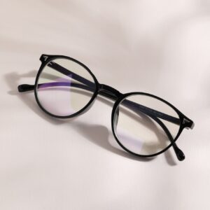 1pair Rivet Decor Acrylic Frame Glasses